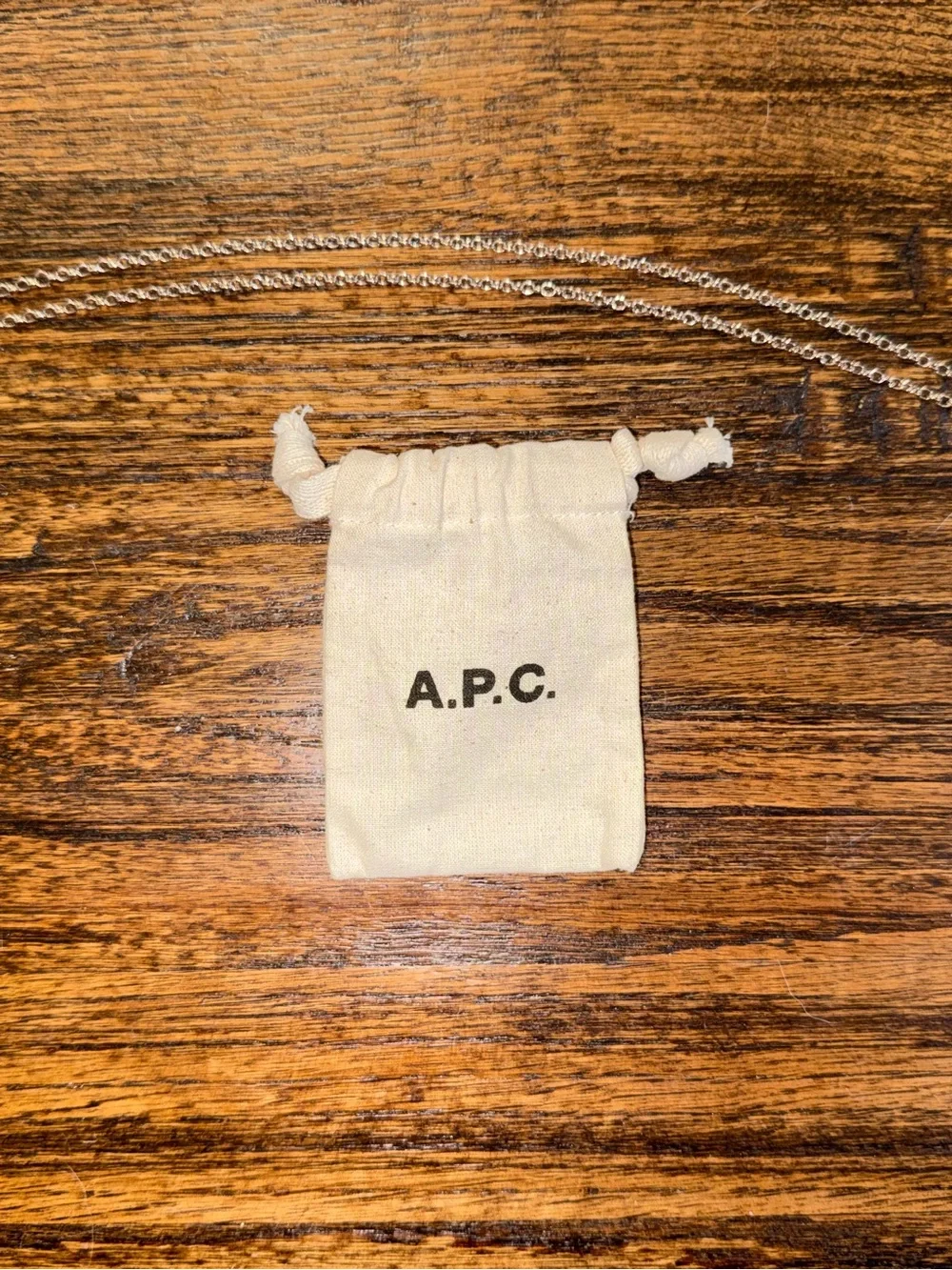 A.P.C. silver necklace